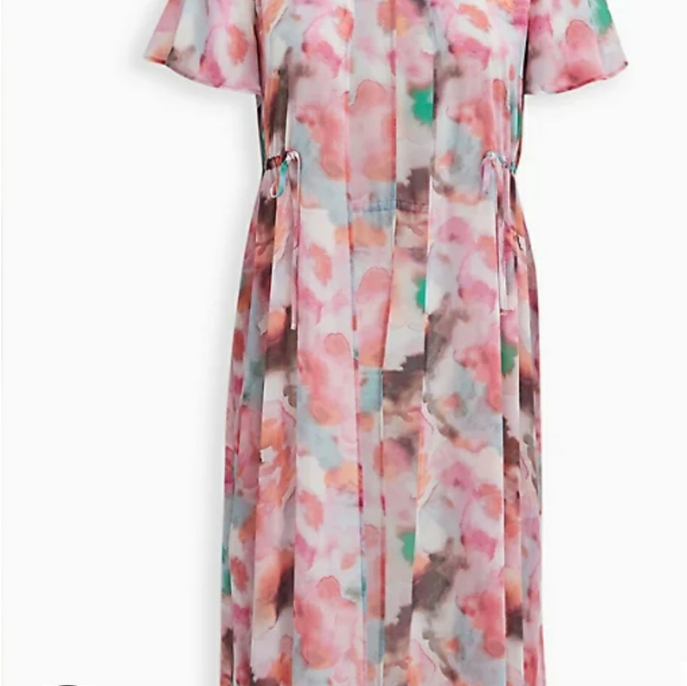 NWT Torrid tie front duster kimono